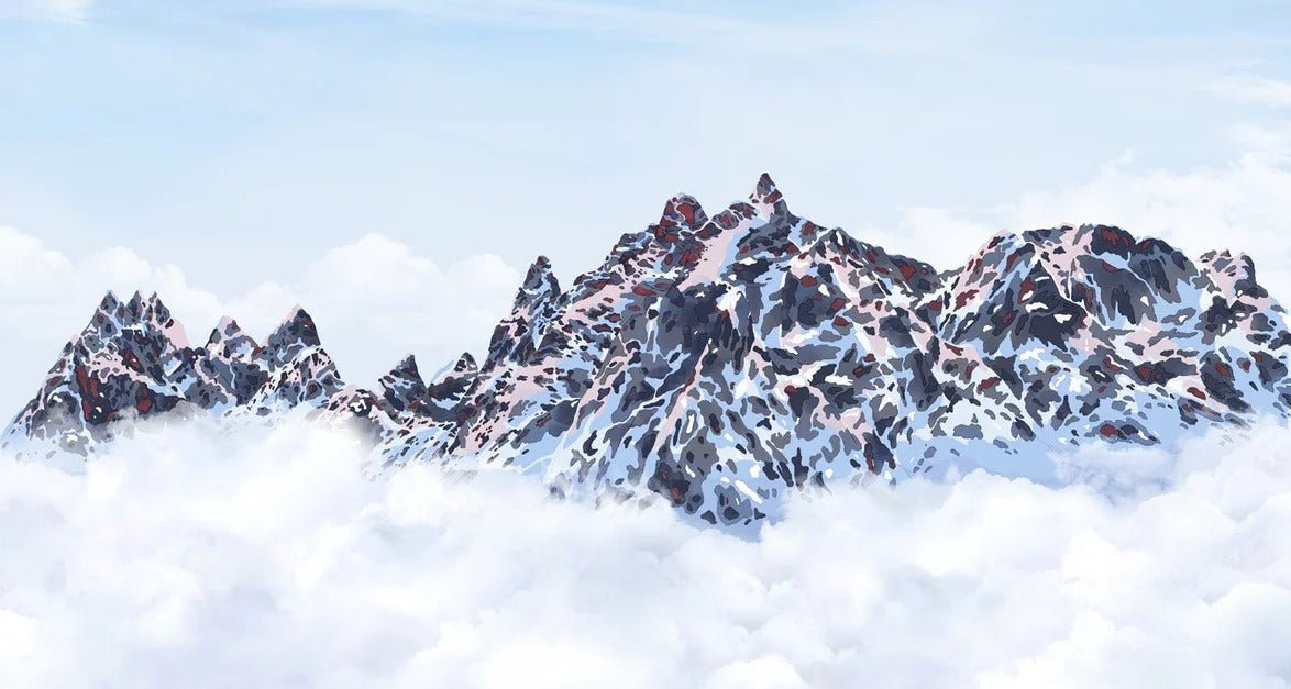 Carta da parati Mont Blanc toile des Cimes