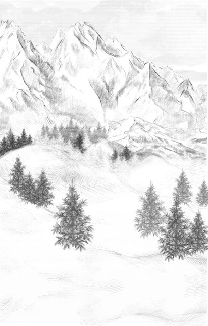 Tapete Berggipfel von Chamonix