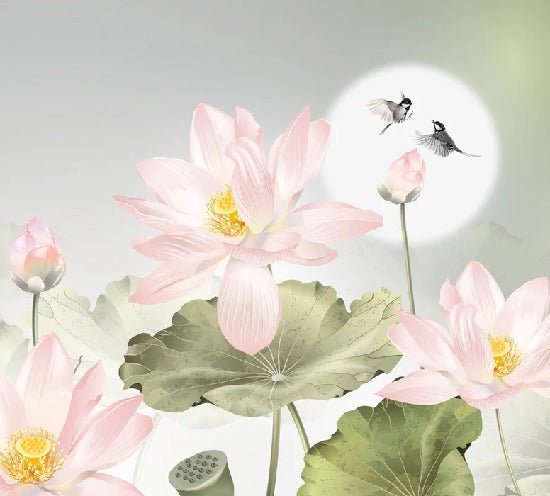 Romantische florale Orchidee Tapete