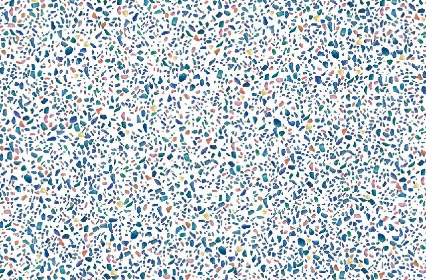 Tapete mit verdichtetem Terrazzo-Effekt