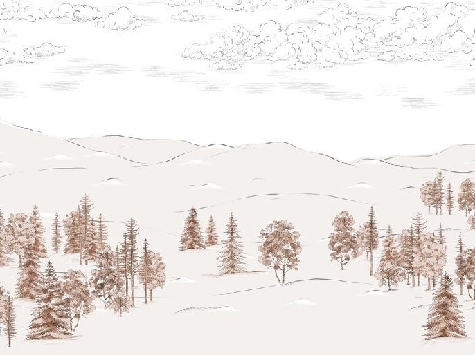 Cimes sépia sketch wallpaper
