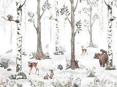 Papier peint animaux printemps forêt, XXL, tendance
