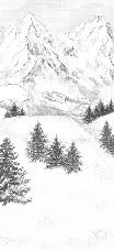 Papel pintado de la montaña de Chamonix