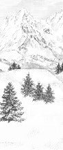 Papier peint montagne sommets de Chamonix
