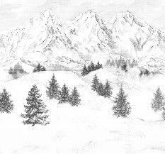 Tapete Berggipfel von Chamonix
