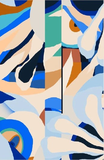 Papier peint abstrait vibrant