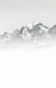 Papier peint Mont Blanc dans la brume noir et blanc, XXL, tendance