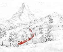 Papier peint panoramique Mont Cervin