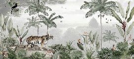 Cat jungle wallpaper