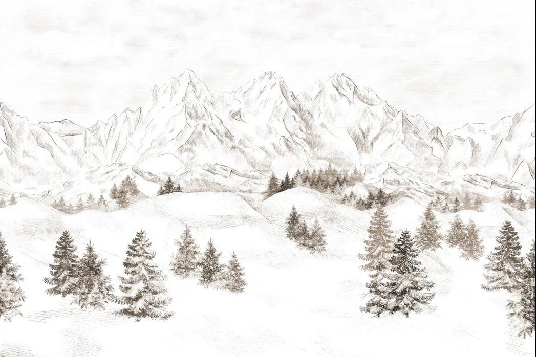 Tapete Bergmassiv der Alpen