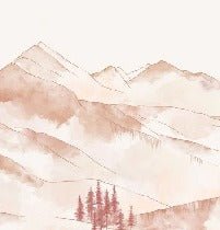 Papier peint montagne chaine des Aravis, XXL, tendance