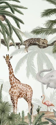 Papier peint enfant jungle paisible