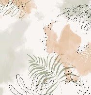 Panorama-Tapete Aquarell Pflanzen
