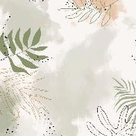 Panorama-Tapete Aquarell Pflanzen
