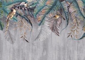 Papier peint Feuilles & Birds, XXL, tendance