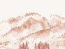 Papier peint montagne chaine des Aravis