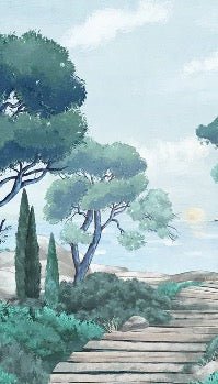 Papier peint balade dans les calanques, XXL, tendance