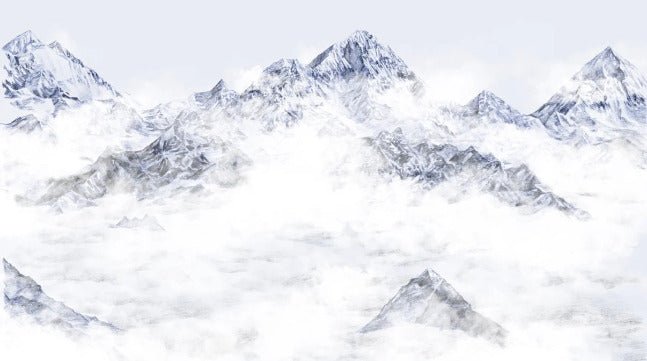 Carta da parati blu del Monte Everest