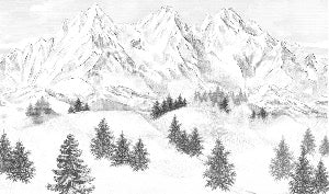 Papel pintado de la montaña de Chamonix