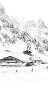 Papier peint Clusaz ski fond montagne Confins