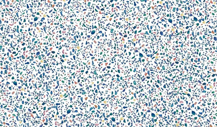 Tapete mit verdichtetem Terrazzo-Effekt