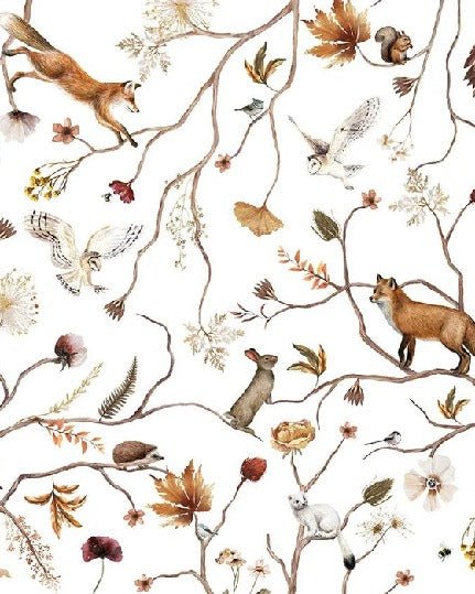 Papier peint enfant forêt aventure