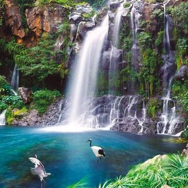 Papier peint cascade de la Réunion, XXL, tendance