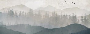 Black and white panorama nature wallpaper