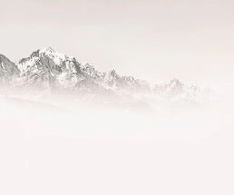 Papier peint matin brumeux Mont Blanc