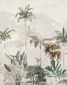 Papier peint panoramique jungle eden vert, XXL, tendance