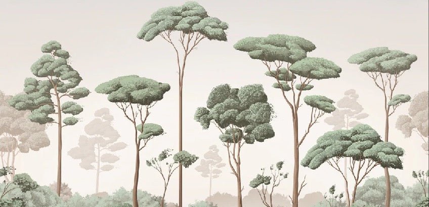 Papier peint brise légère pinède, XXL, tendance