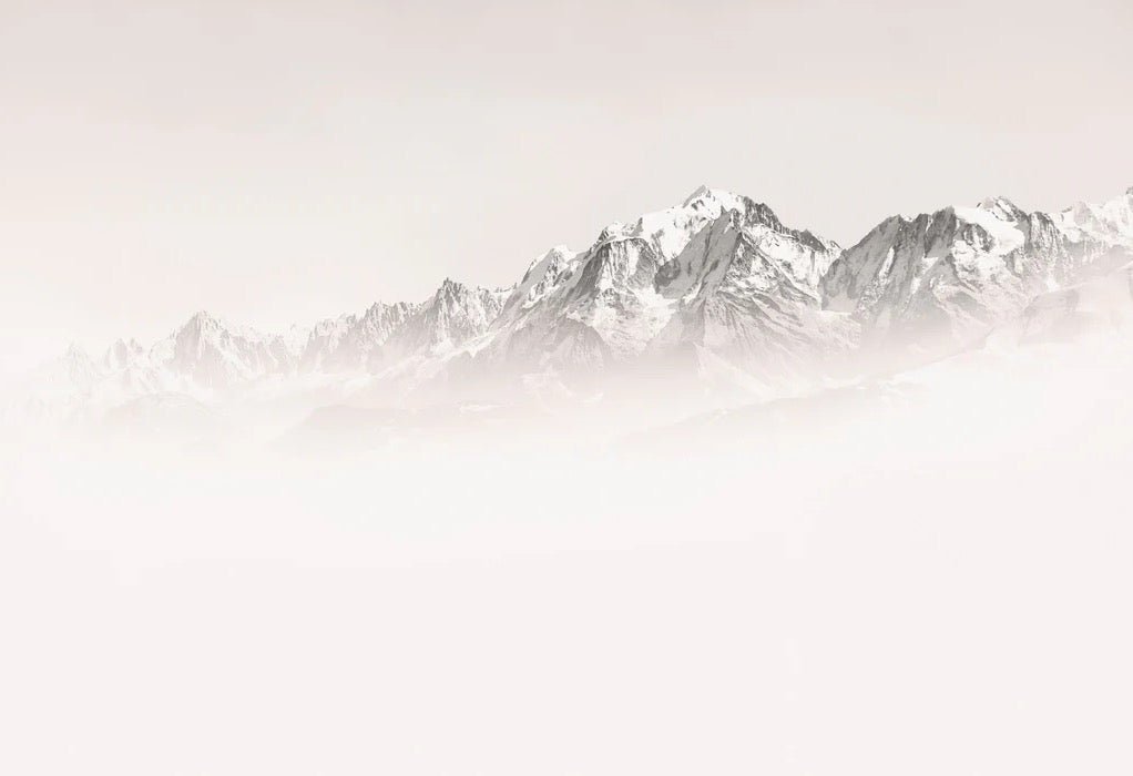 Tapete Nebliger Morgen Mont Blanc