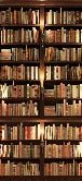 Papier peint trompe l'oeil Authentique Bibliothèque