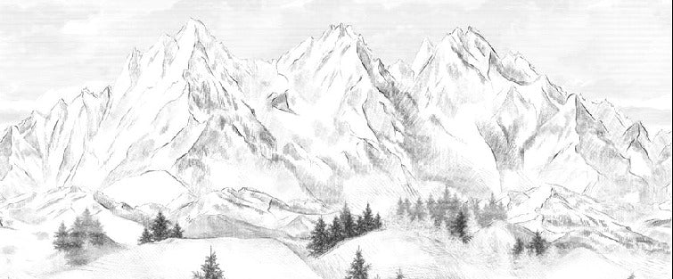 Papel pintado de la montaña de Chamonix