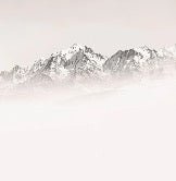 Papier peint matin brumeux Mont Blanc
