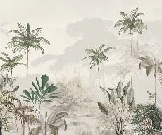 Papier peint panoramique jungle eden vert, XXL, tendance