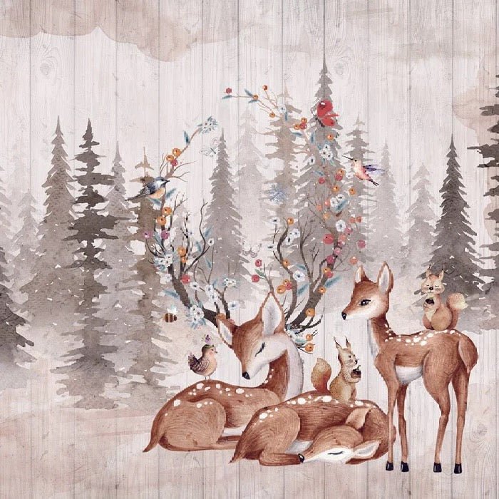 Children's bedroom wallpaper douces biches, XXL, tendance