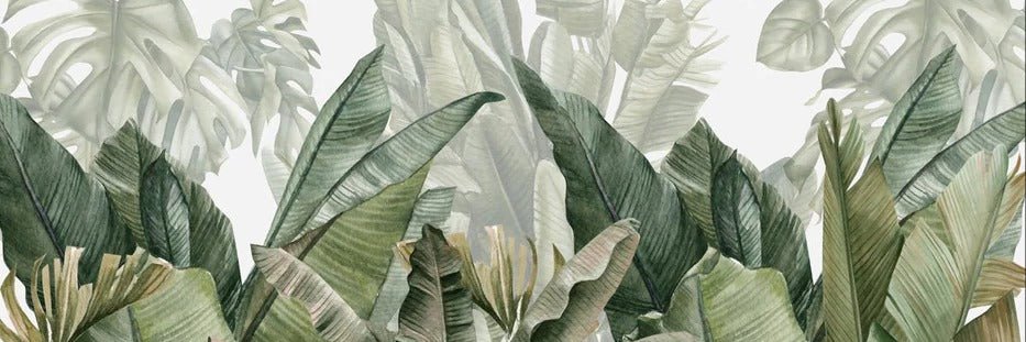 Panorama-Tapete Bananenbaum grün
