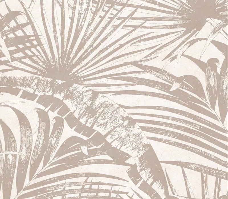 Papier peint monochrome jungle feuille, XXL, tendance