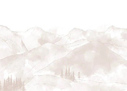 Papel pintado panorámico Aravis beige
