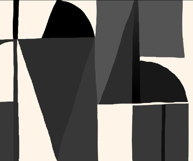 Papier peint Memphis style noir, XXL, tendance