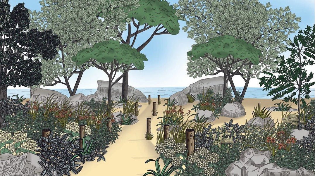 Papel pintado Paisaje Francia costa