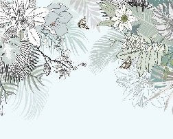 Papel pintado naturaleza de moda agua planta verde