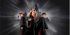 Papier peint panoramique Harry Potter Poudlard dark