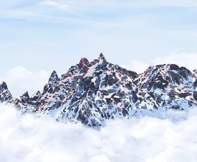 Papier peint Mont Blanc toile des Cimes
