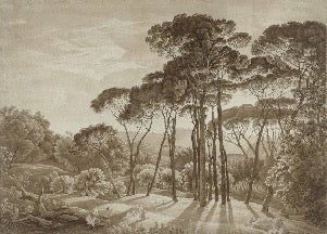 Papier peint panoramique paysage italien ambré, XXL, tendance