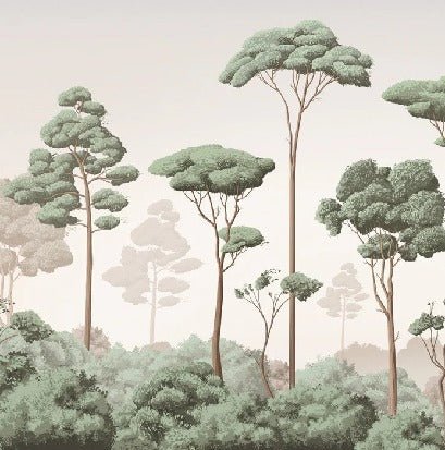 Papier peint brise légère pinède, XXL, tendance