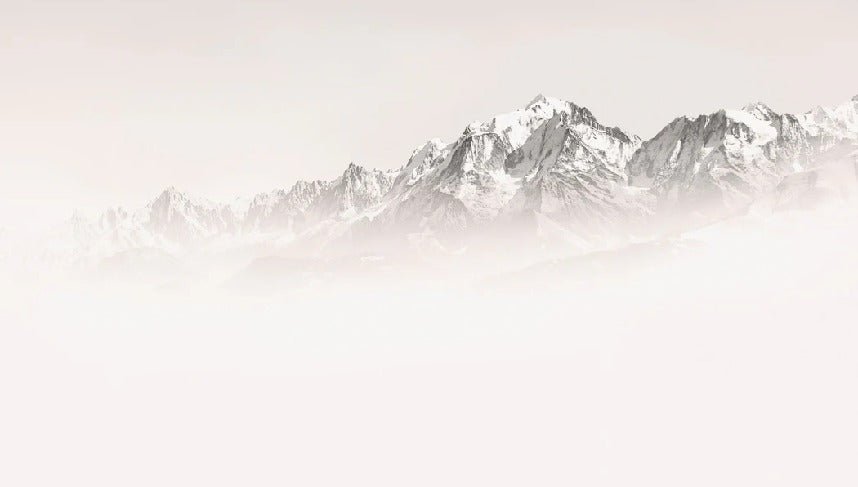 Papier peint matin brumeux Mont Blanc