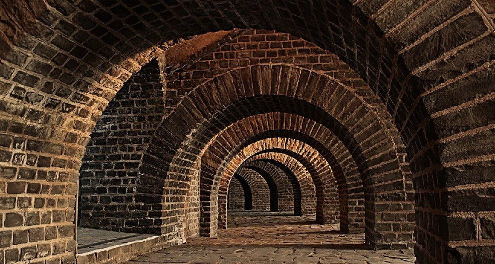 Papier peint Trompe l'oeil Bricks Passage