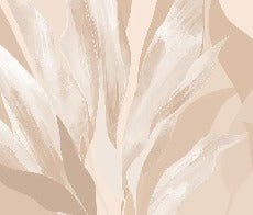 Papier peint étoffe florale beige